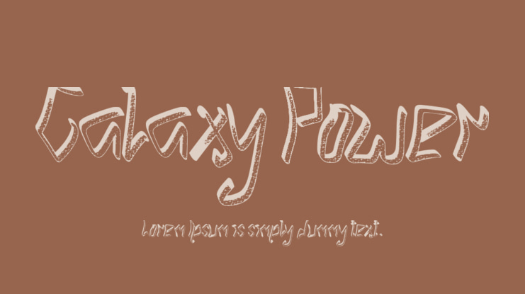 Galaxy Power Font