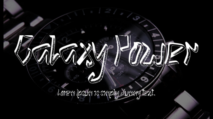 Galaxy Power Font