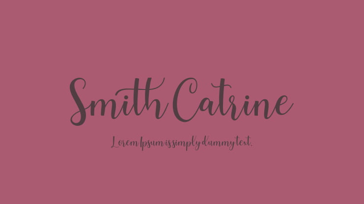 Smith Catrine Font