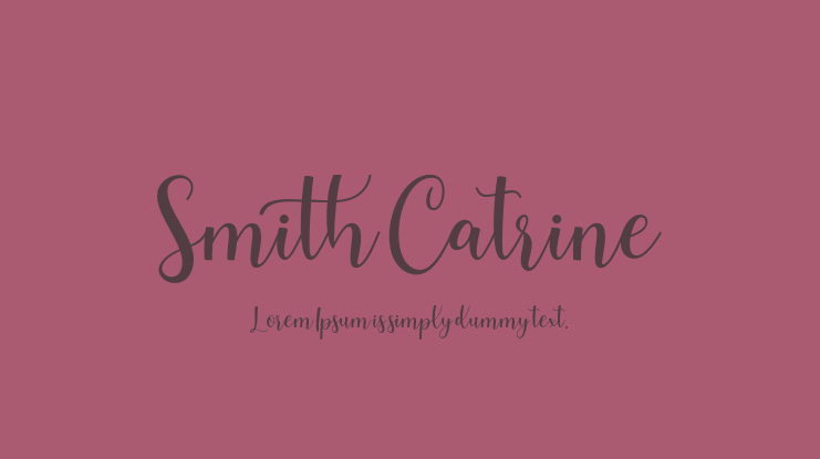 Smith Catrine Font
