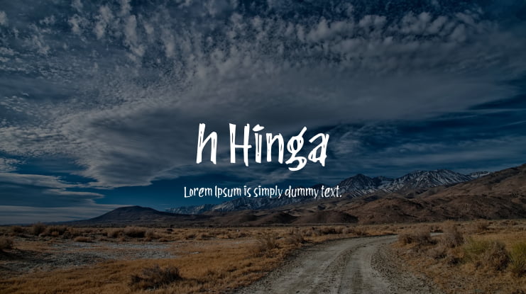 h Hinga Font