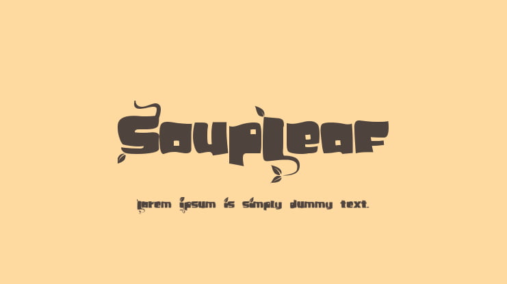 SoupLeaf Font