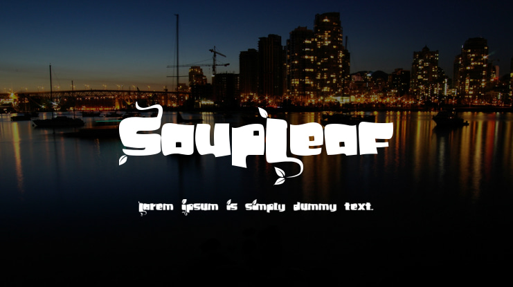 SoupLeaf Font