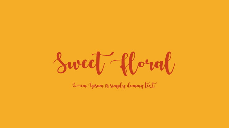 Sweet Floral Font