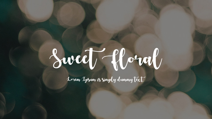 Sweet Floral Font