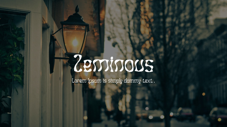 Zeminous Font