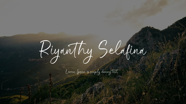 Riyanthy Selafina Font