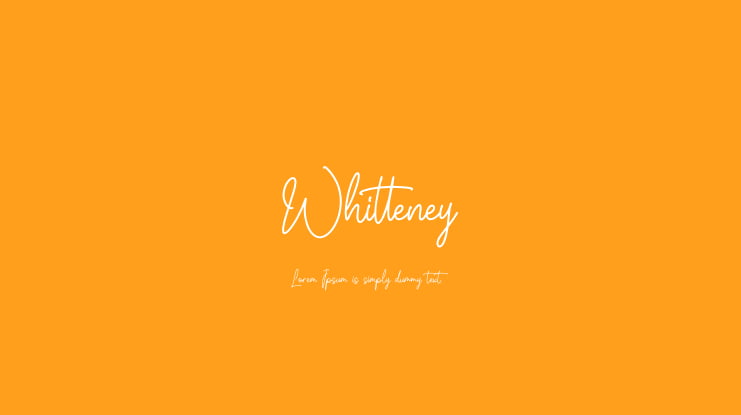 Whitteney Font