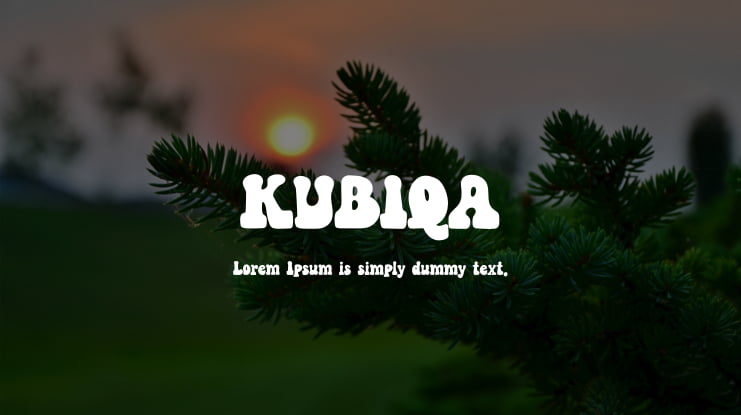 KUBIQA Font