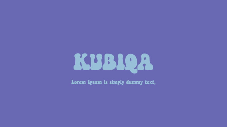 KUBIQA Font