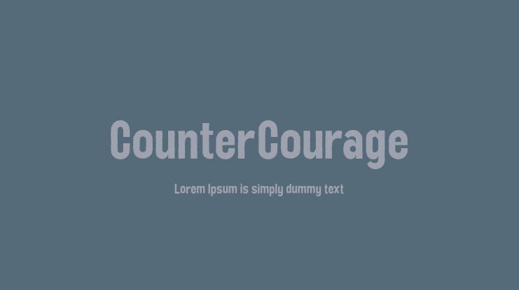 CounterCourage Font