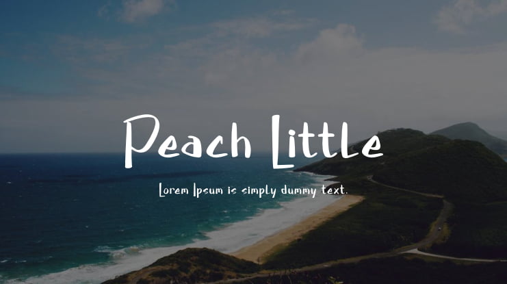 Peach Little Font