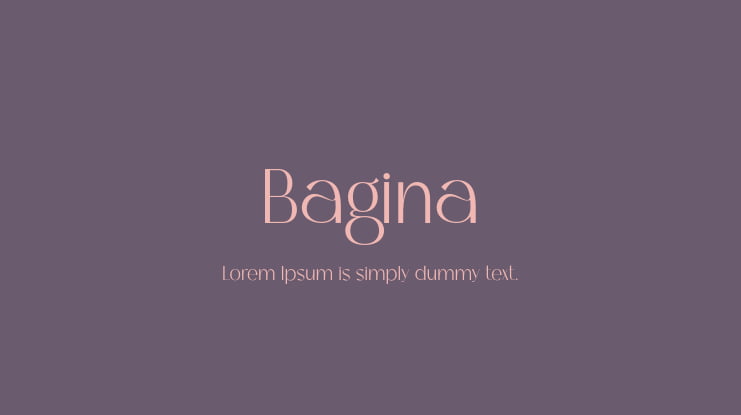 Bagina Font