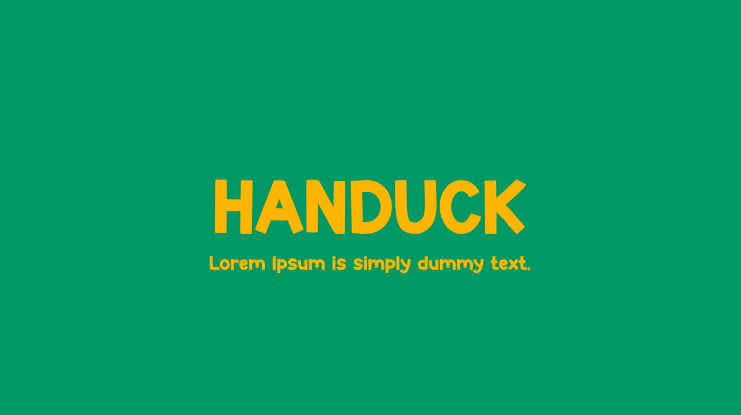 HANDUCK Font