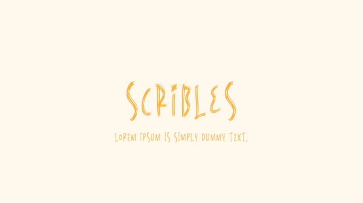 SCRIBLES Font Family