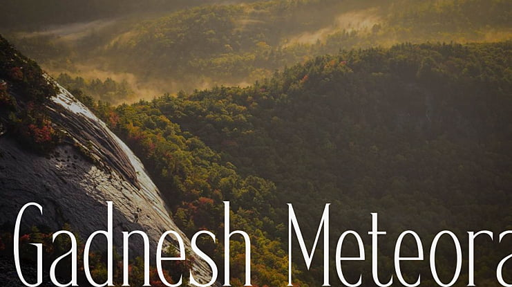 Gadnesh Meteora Font