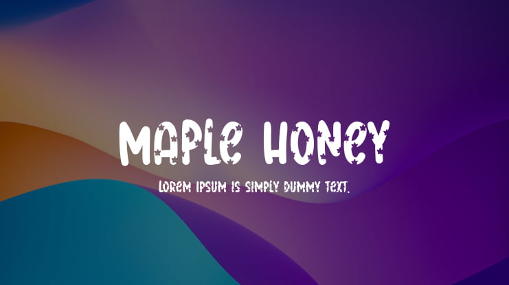 Maple Honey Font