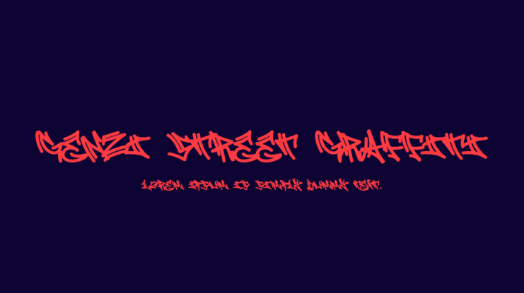 Genzi Street Graffiti Font