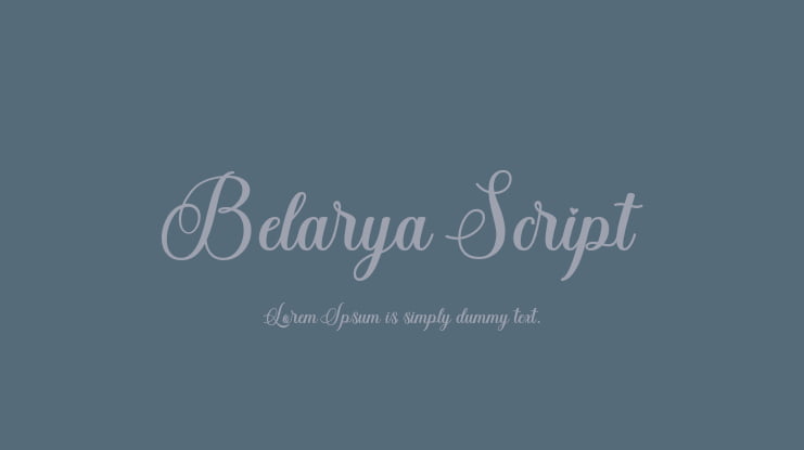 Belarya Script Font