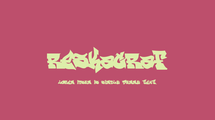ReskaGraf Font