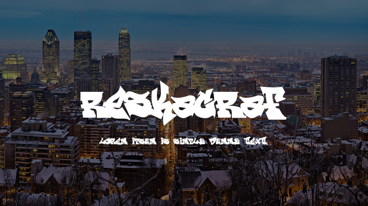 ReskaGraf Font