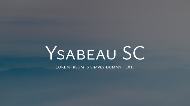 Ysabeau SC Font Family
