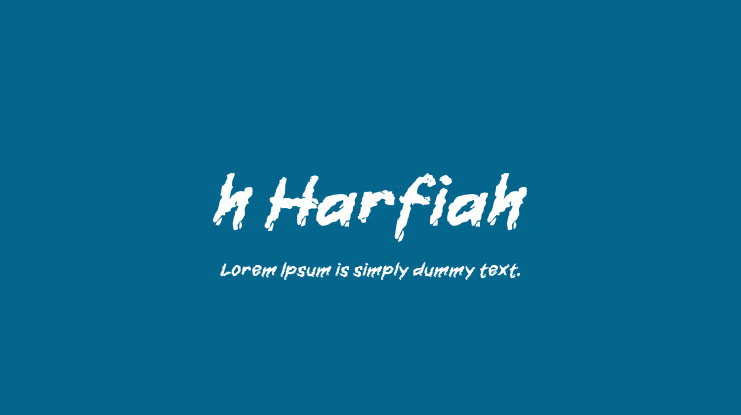 h Harfiah Font