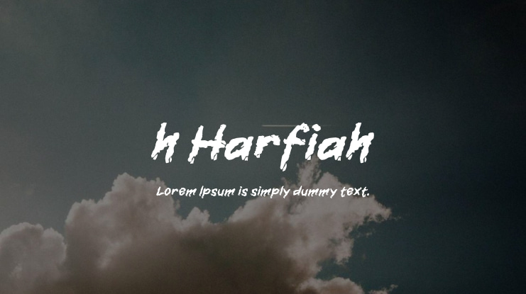 h Harfiah Font
