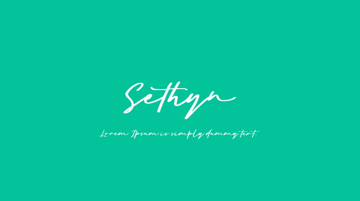 Sethyn Font
