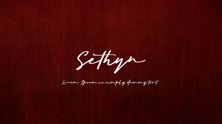 Sethyn Font