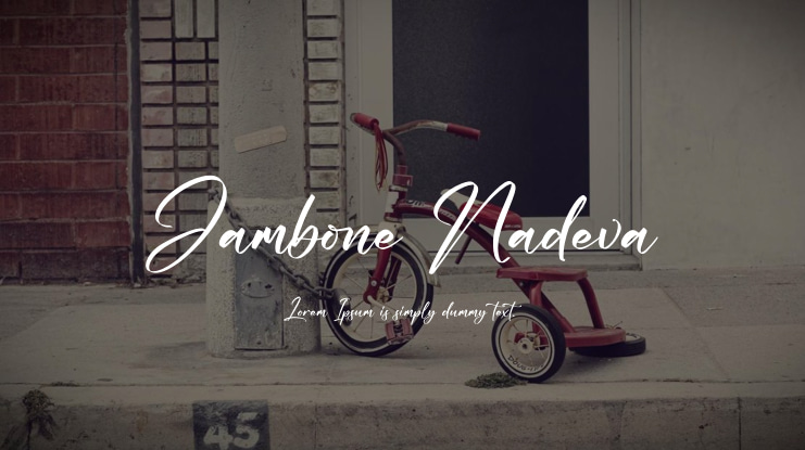 Jambone Nadeva Font