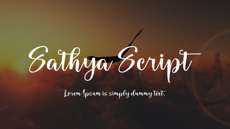 Sathya Script Font