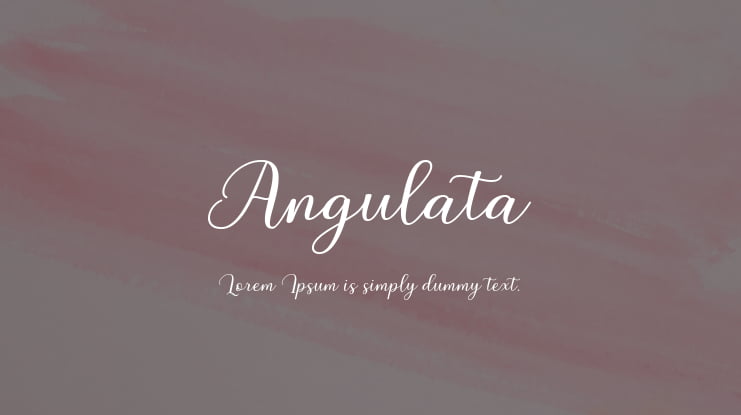 Angulata Font