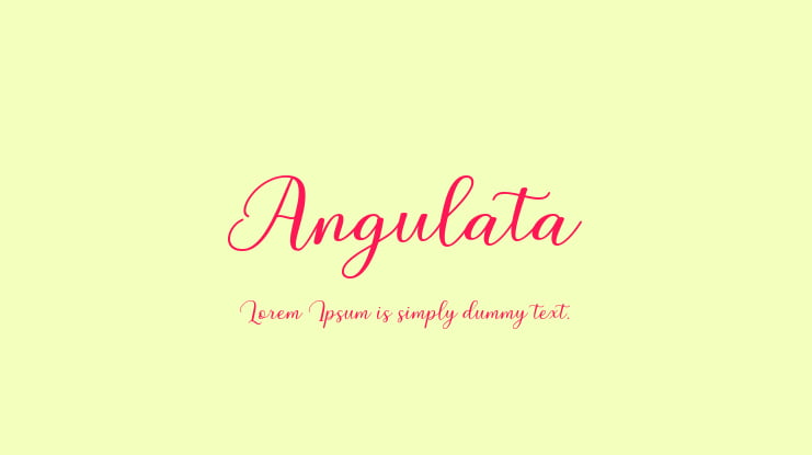 Angulata Font
