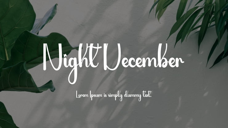 Night December Font
