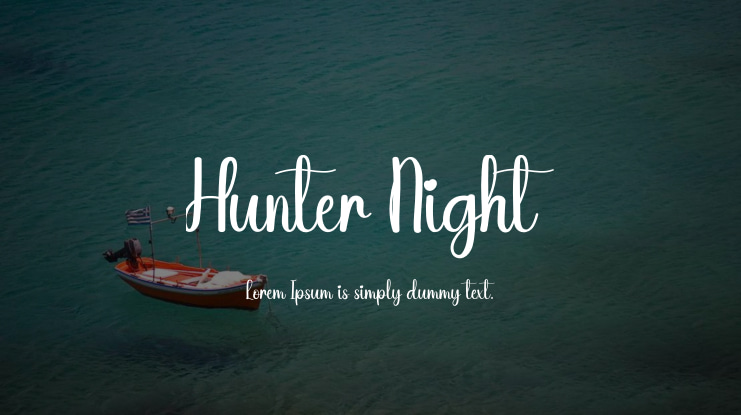 Hunter Night Font