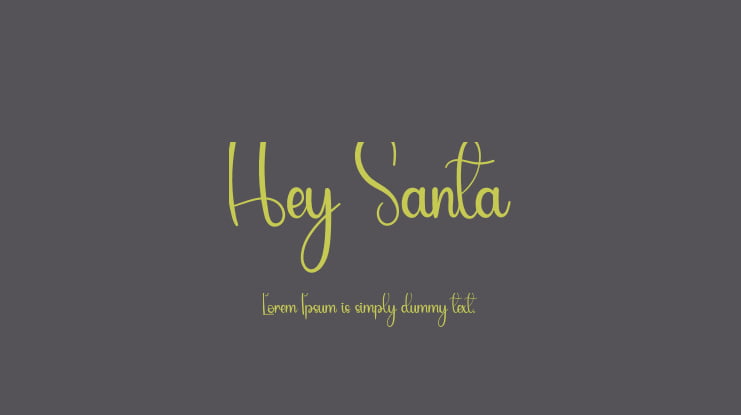 Hey Santa Font