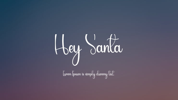Hey Santa Font