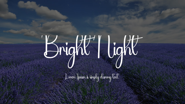 Bright Night Font