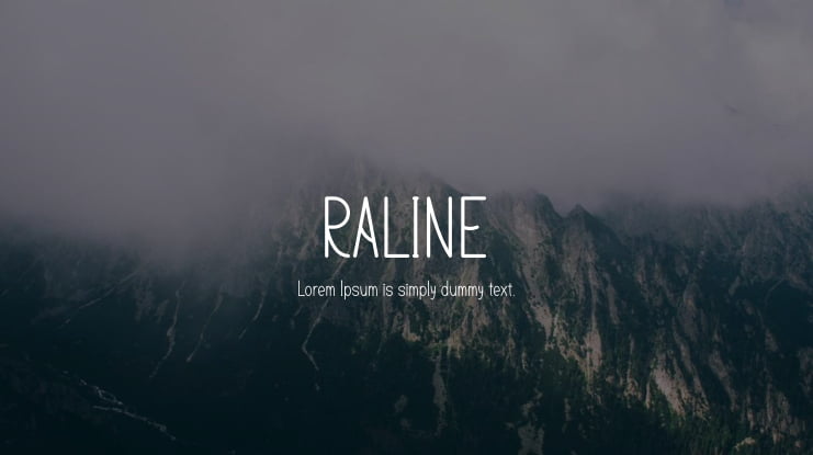 RALINE Font Family