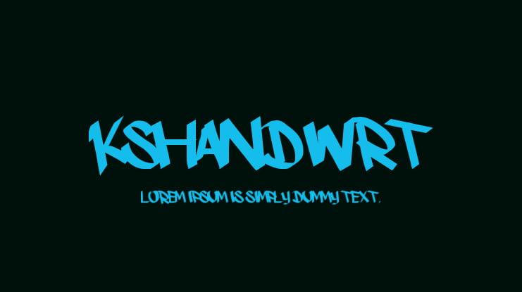 Kshandwrt Font