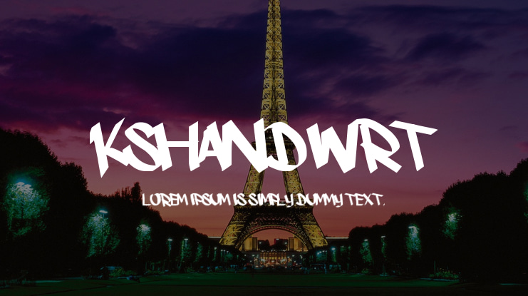 Kshandwrt Font