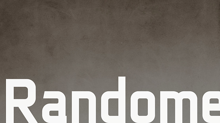 Randome Font