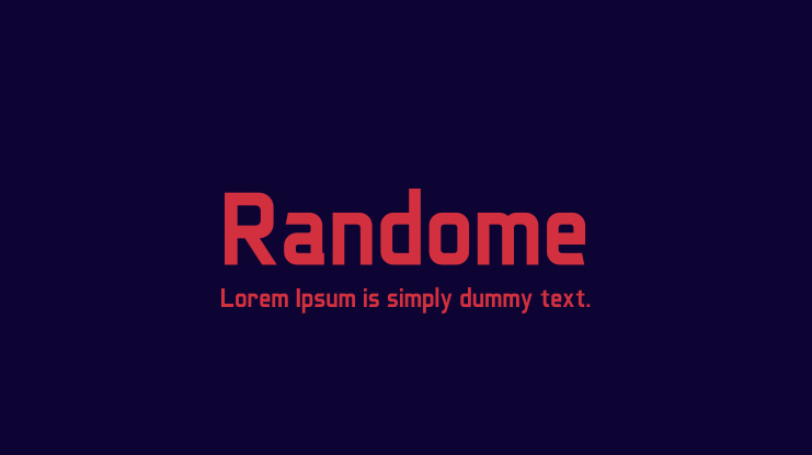Randome Font