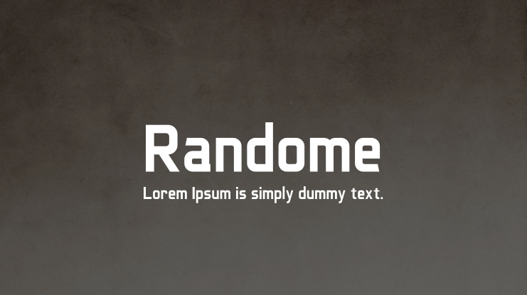 Randome Font
