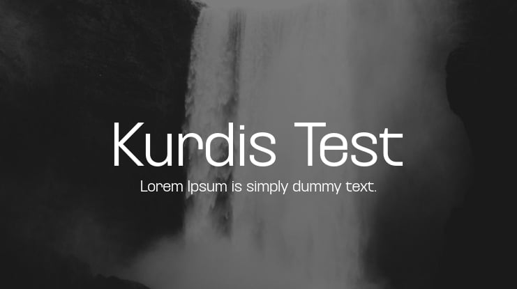 Kurdis Test Font Family
