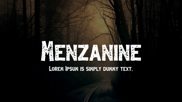 Menzanine Font