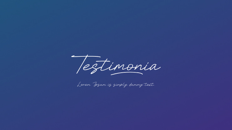 Testimonia Font