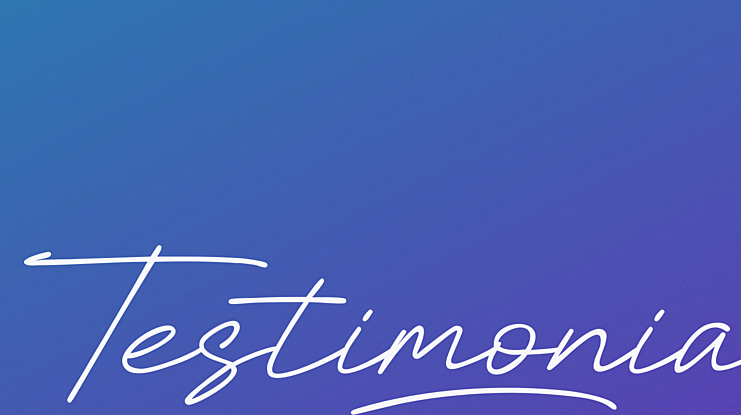 Testimonia Font