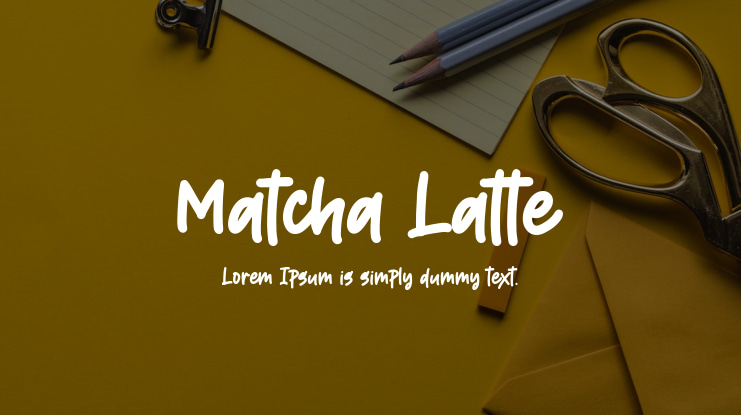Matcha Latte Font